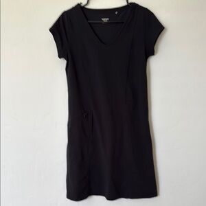 Toad&Co Black Cap Sleeve Dress Size S